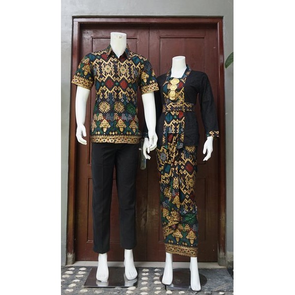 BAJU BATIK PASANGAN SETELAN KUTUBARU EMBOS LILIT