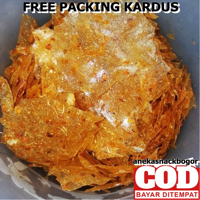 

KERIPIK KACA PEDAS DAUN JERUK 125 gram kripca snack kiloan makanan ringan jajanan cemilan camilan pedas asin gurih murah