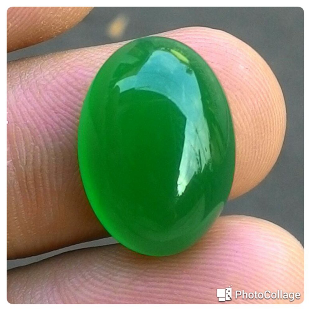 PROMO TERMURAH !!! NATURAL TOPAZ GREEN CHALCEDONY [ BUY 3 FREE 1 ]