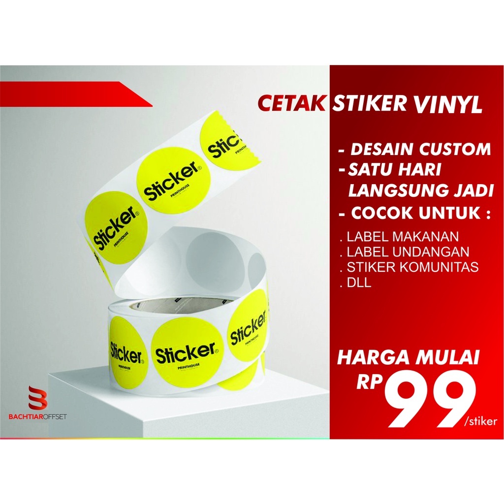 

Cetak Label Kemasan/Stiker Olshop /Custom bahan Vinyl
