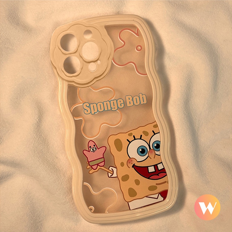 Soft Case Motif Kartun SpongeBob Patrick Star Untuk iPhone 7plus 11 13 12 Pro MAX 6 6s 7 8 Plus XR X XS MAX SE 2020