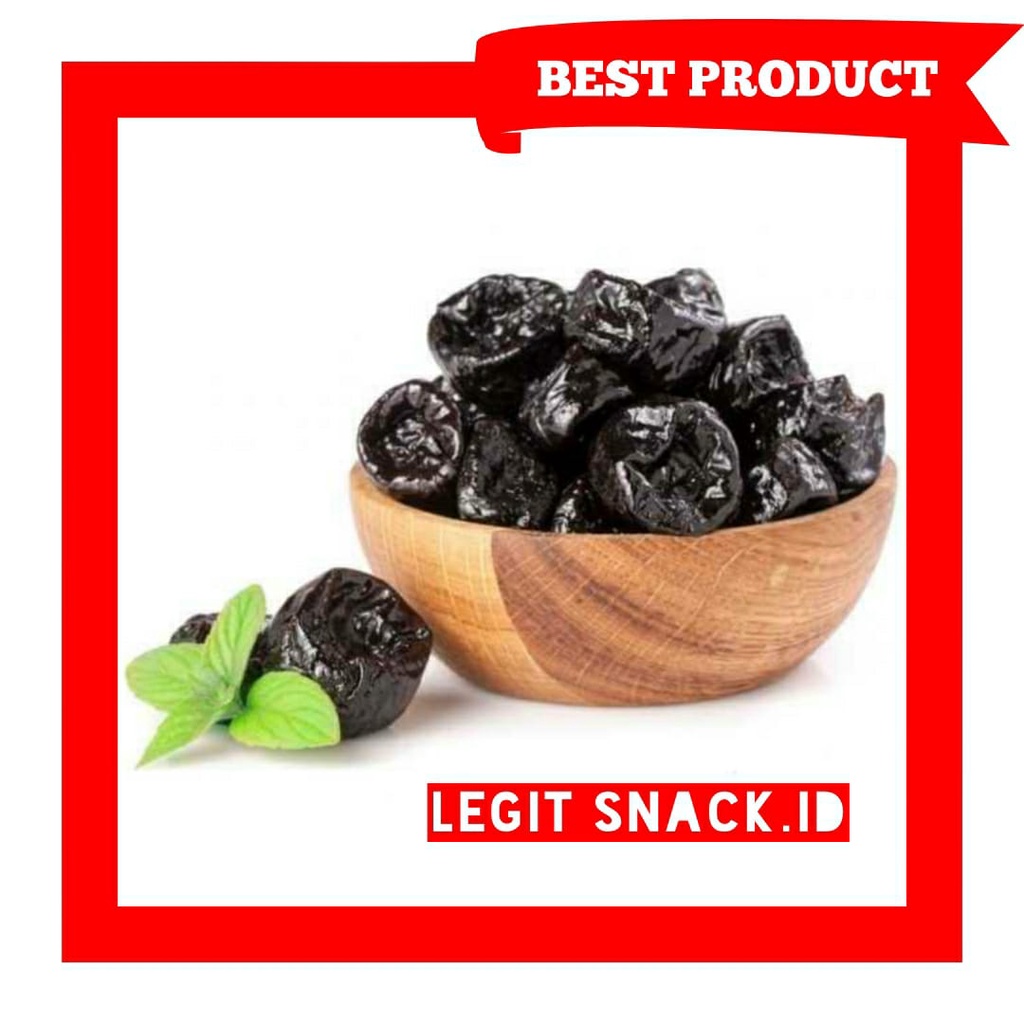 

Buah Plum Hitam Basah Manisan Tanpa Biji 250 Gram