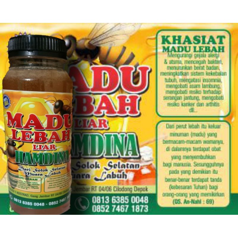 

MADU ASLI Hutan Liar 100% 40 Rb/Botol 120 ml