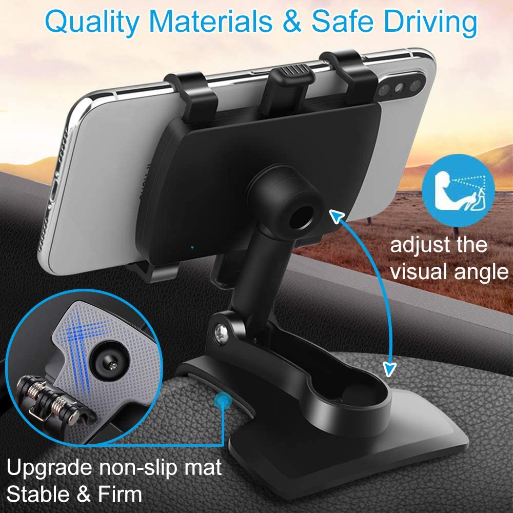 Car Holder Jepit / Dashboard Holder HP GPS Mobil Universal