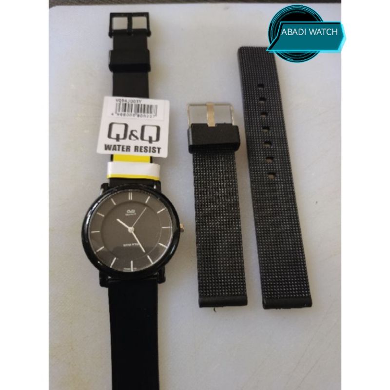 Strap Tali Jam Karet utk Q&amp;Q VQ 94 uk 18mm