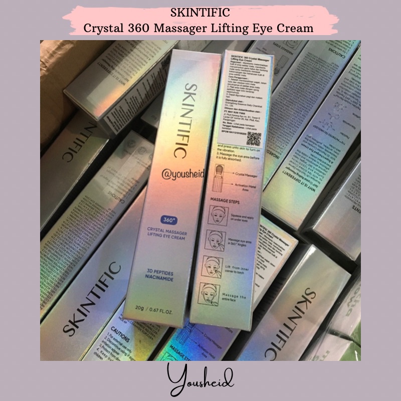 SKINTIFIC Crystal 360° Massager Lifting Eye Cream