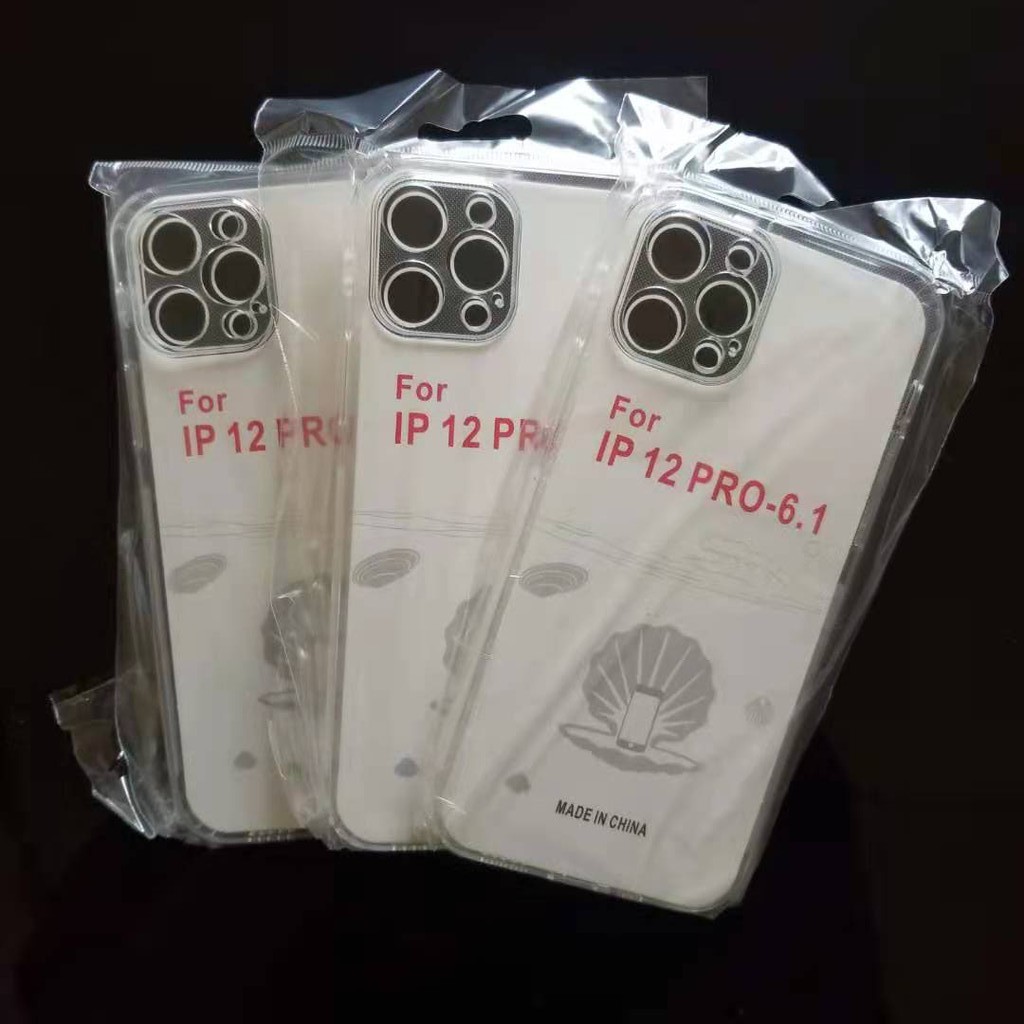 Softcase IPhone 13 12 11 Pro Max X XS 6 7 8 Transparan BeningCase IPhone Case silikon anti licin-lPhone 12 PRO