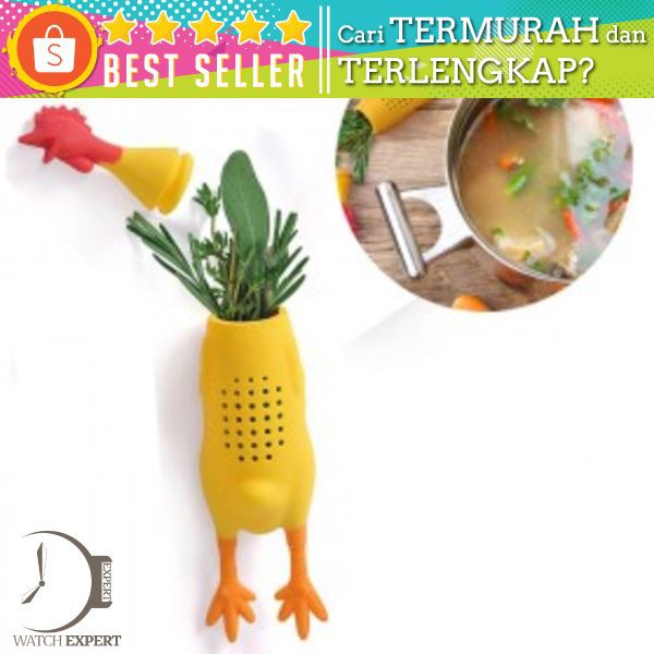 Saringan Infuser Container Ramuan Herbal Model Ayam - Yellow