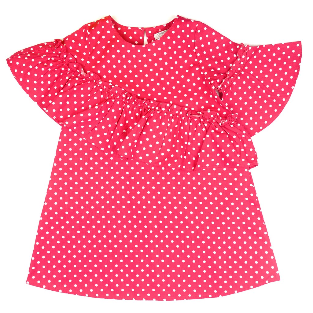 KIDS ICON Dress Anak Perempuan Curly with Frill Detail KIDS ICON Dress Anak Perempuan Curly with Frill Detail