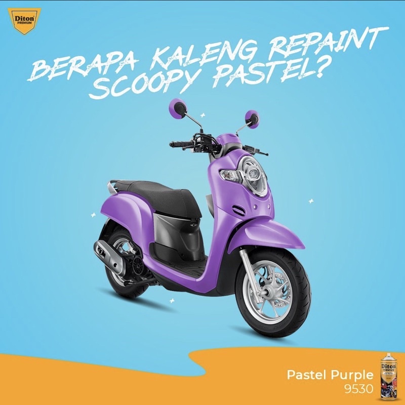 Cat Semprot Diton Premium 400cc - Pastel Purple 9530