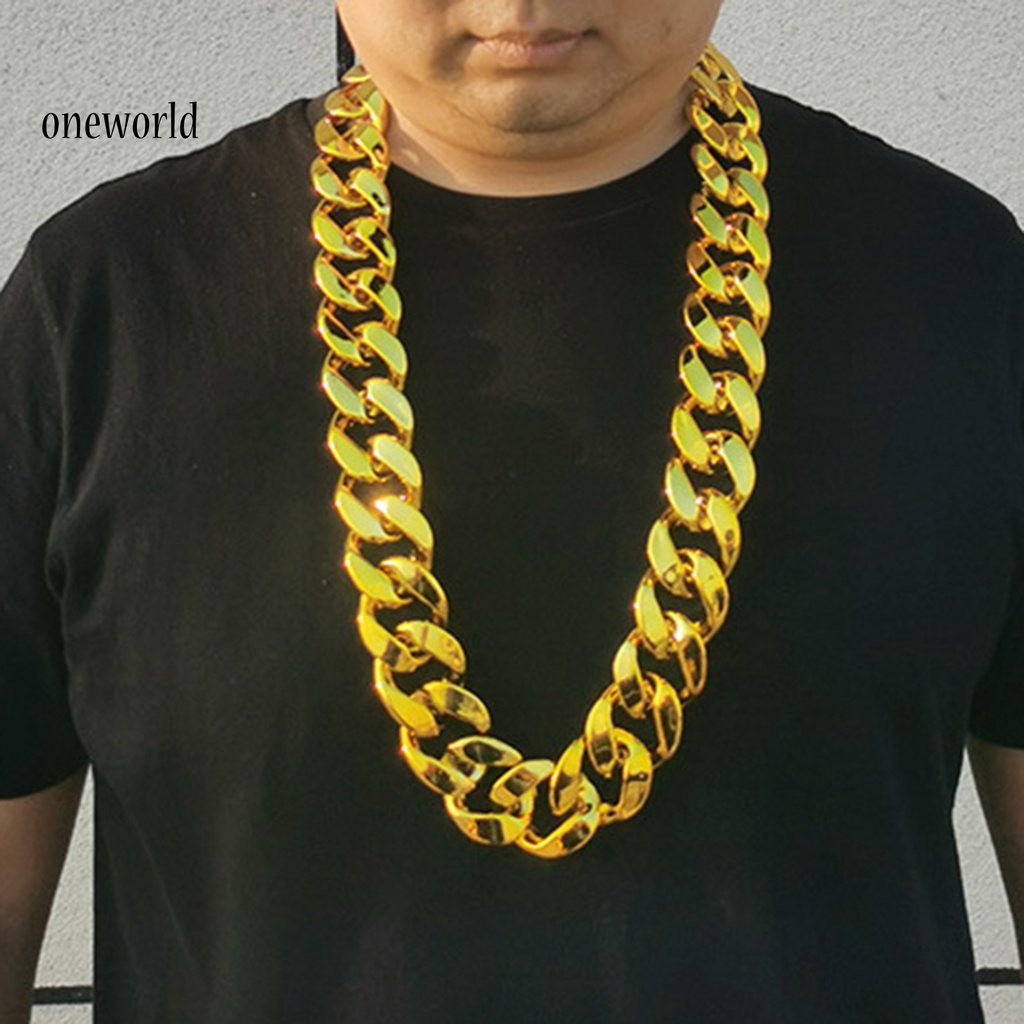 Kalung Rantai Besar Bahan Resin Gaya Hip Hop Untuk Pria