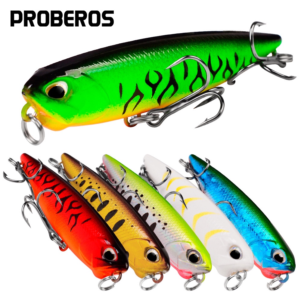 Umpan pancing pencil pensil WTD premium mancing casting permukaan ultralight floating fishing lure 6,5cm 5,5 gram