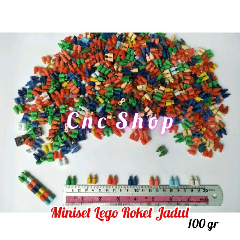 Miniset Roket Jadul Balok Mini Susun 100gr (+-300pcs) Building Blocks Mainan Anak Edukatif Kreatif Murah