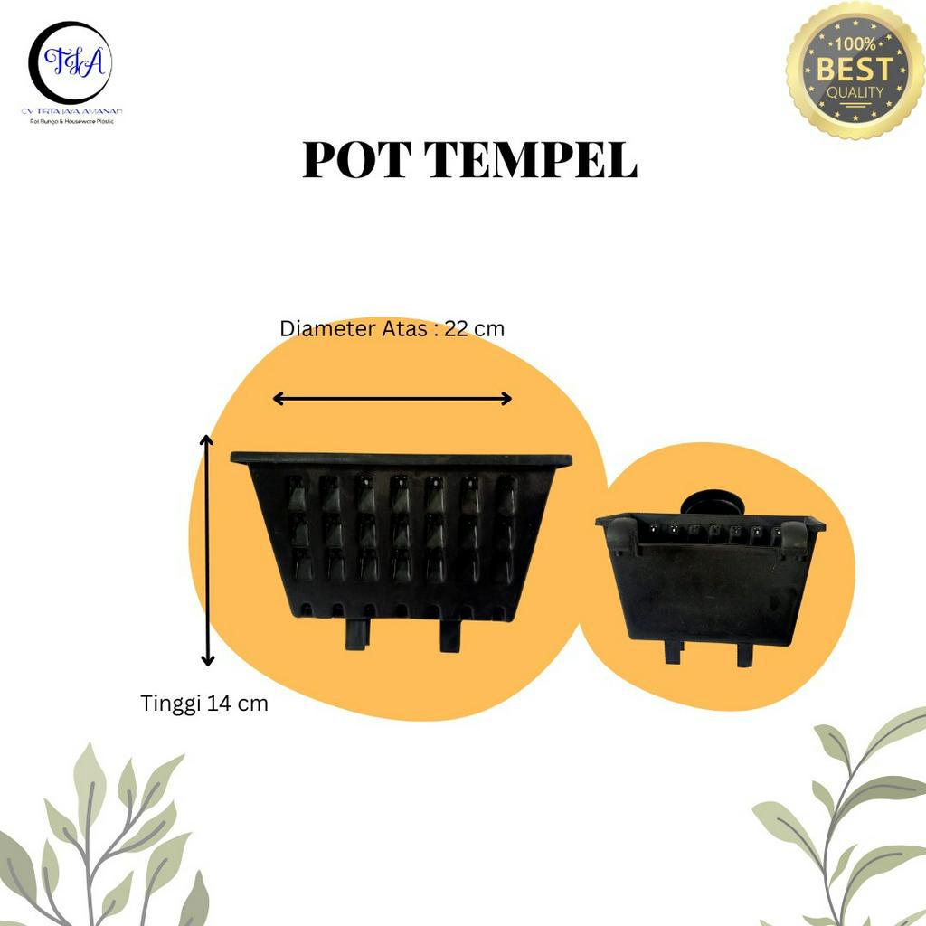 Pot Tempel Argo.01 / Pot Anggrek / Pot Tempel Plastik / Pot Tempel Murah