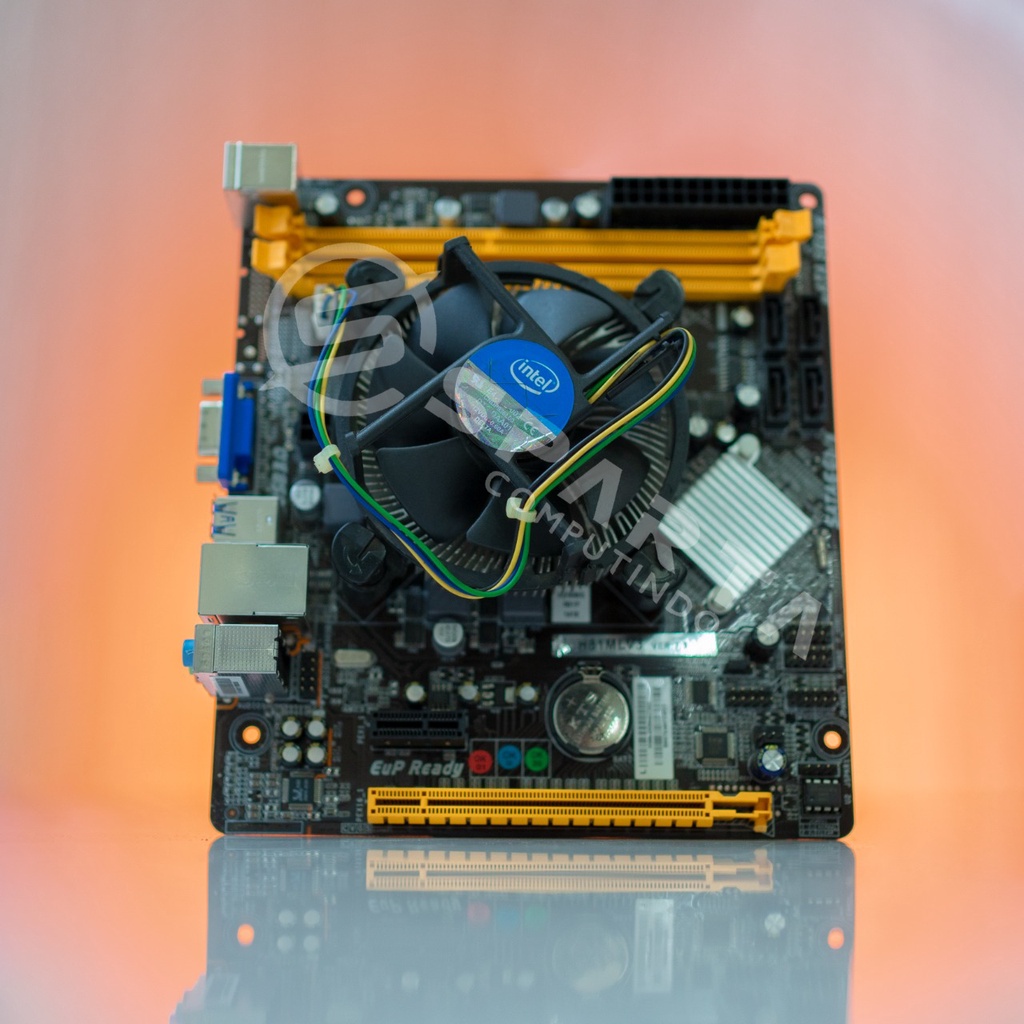 Paketan Motherboard Biostar H81MDV3 LGA 1150 + Fan Processor