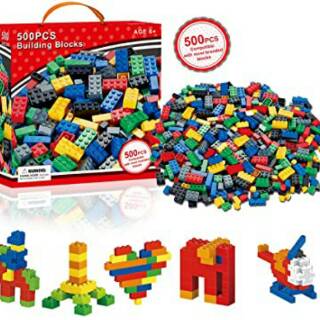  Mainan  anak menyusun balok  500 Pcs Building Block Lego  