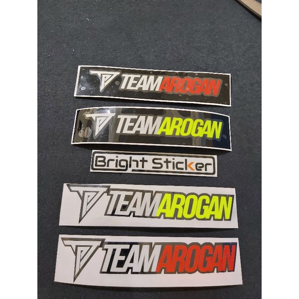 STICKER TEAMAROGAN STICKER TEAM AROGAN CUTTING