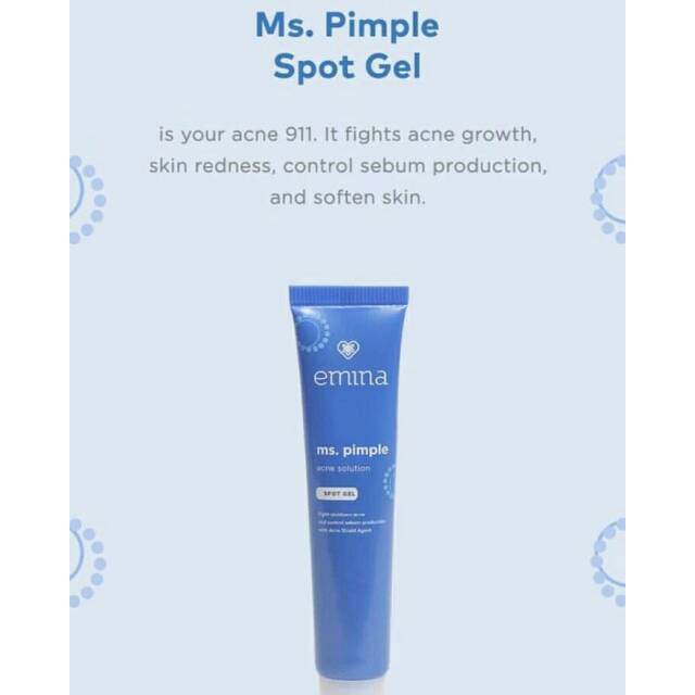 ⭐BAGUS⭐ EMINA MS PIMPLE ACNE SOLUTION | Skincare Kulit Berjerawat Calming Exfoliating Toner Serum