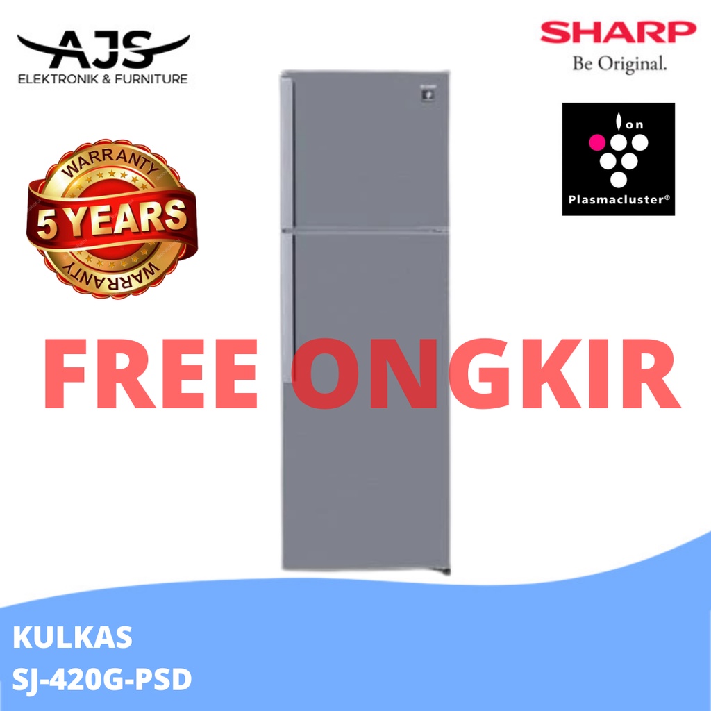 SHARP KULKAS 2 PINTU SJ-420GP-SD SJ420GPSD SJ 420GPSD SJ-420GPSD