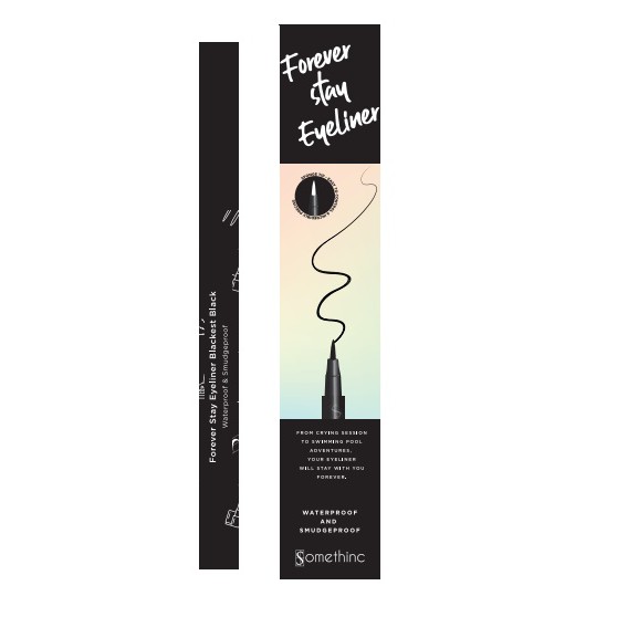 BPOM SOMETHINC FOREVER STAY Waterproof Liquid Eyeliner Oil-Proof - Eyeliner Anti Air Anti Minyak