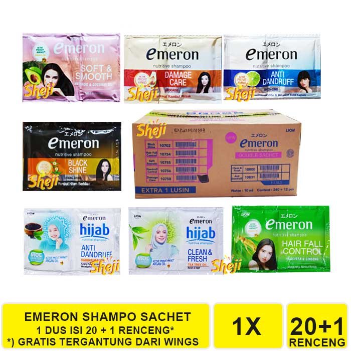 SHAMPO EMERON SACHET 1 DUS ISI 20 + 1 LUSIN