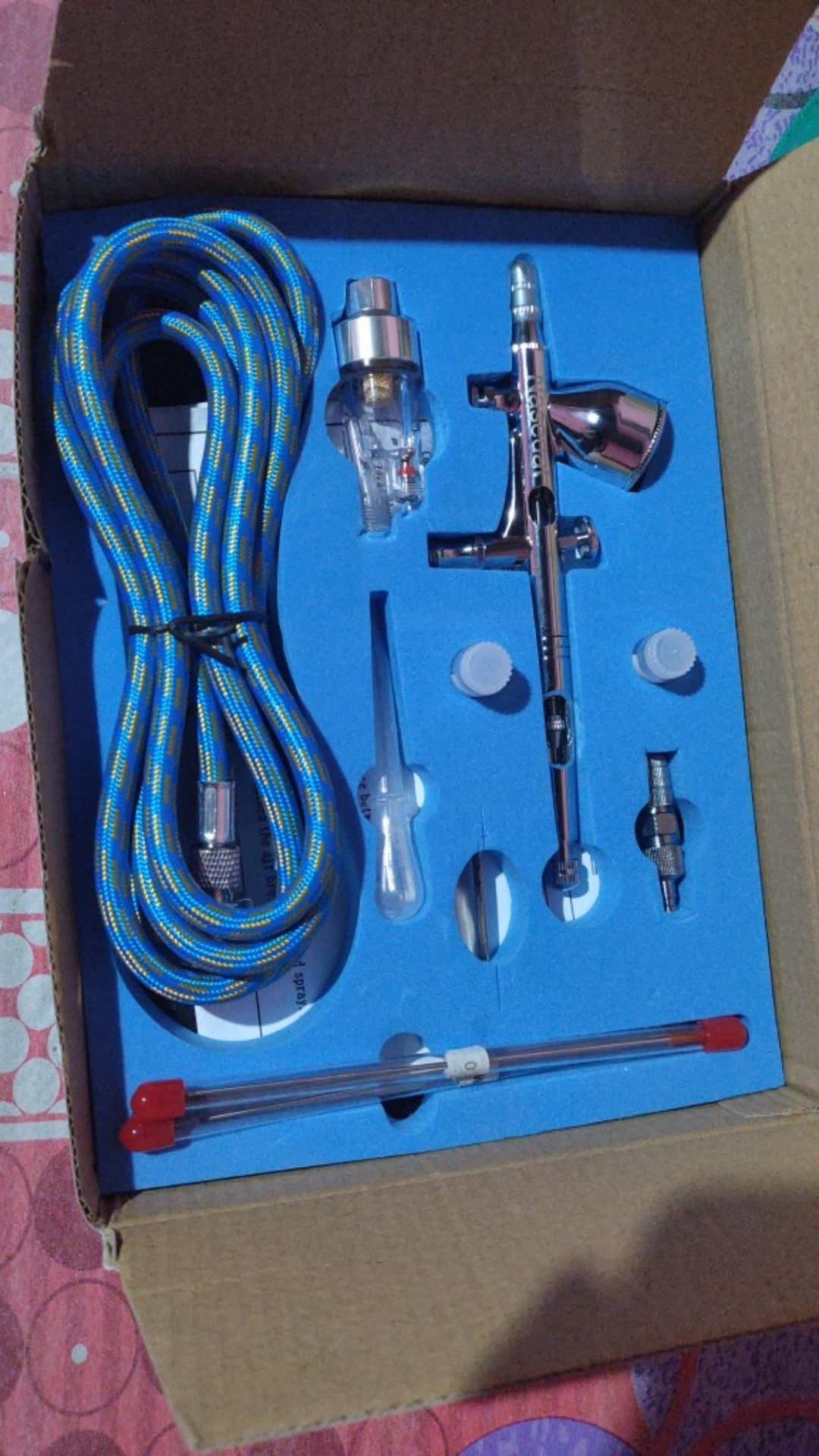 Nasedal Airbrush Spray Gun Double Action 9cc Diy Craft Cake Paint Art Spray Gun Nail Art