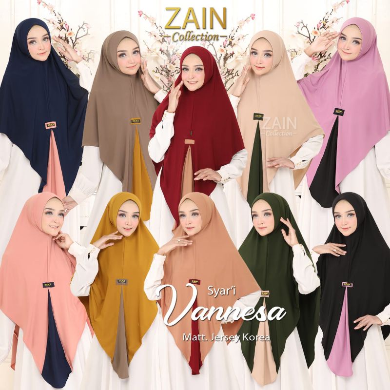 Hijab Jumbo XXL Khimar VANNESA Syar'i Original brand ZAIN collaction