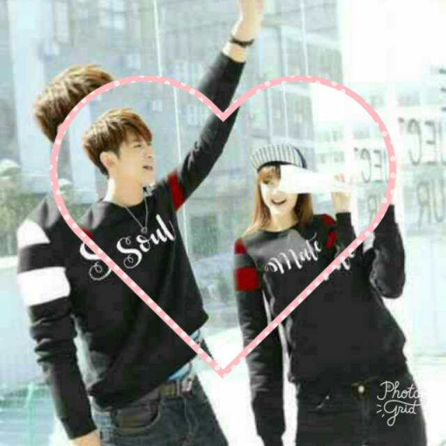 Sweater pasangan muda couple soul mate
