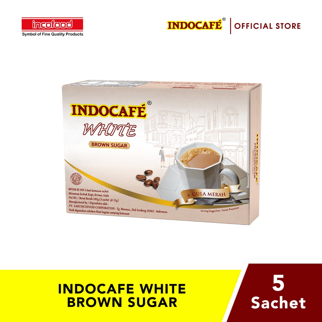 Indocafe White Brown Sugar (5 sachet)