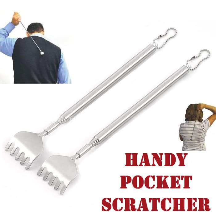 Tongkat garukan punggung stainless /ALAT GARUK PUNGGUNG GATAL/GARUKAN PENGGARUK