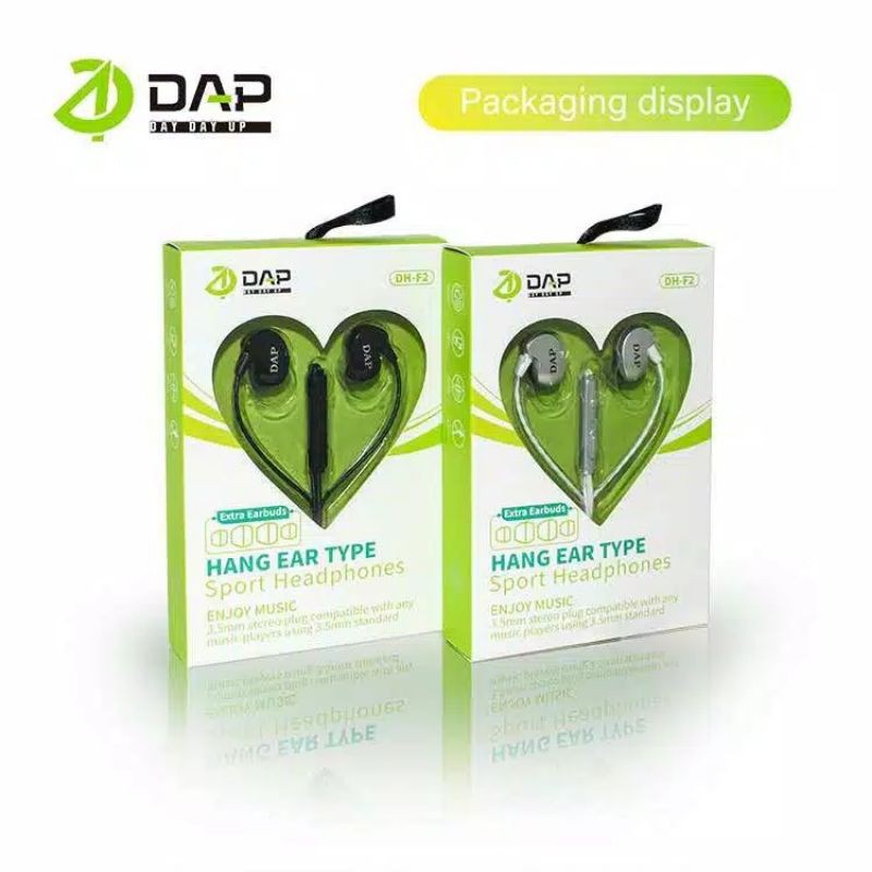 Headset DAP DH-F2 Earphone DAP HANG EAR TYPE Handsfree DAP DH-F2 Extra Bass