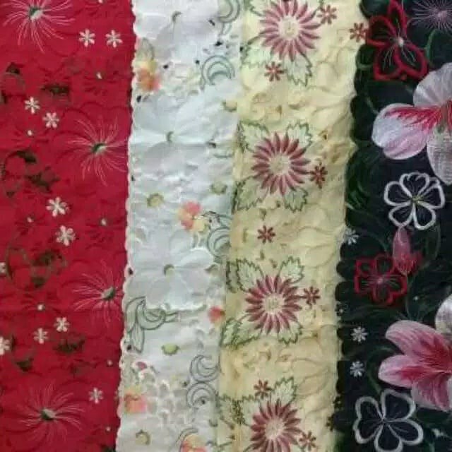 Taplak Meja Tamu Bordir Aplikasi Kerancang Premium