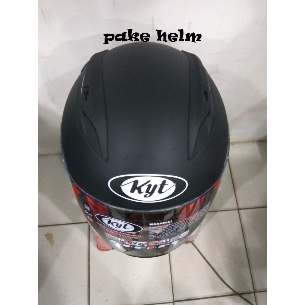 EXLUSIVE HELM KYT RC 7 RC SEVEN SOLID HITAM DOFF FULL FACE RC7 MURAH MERIAH