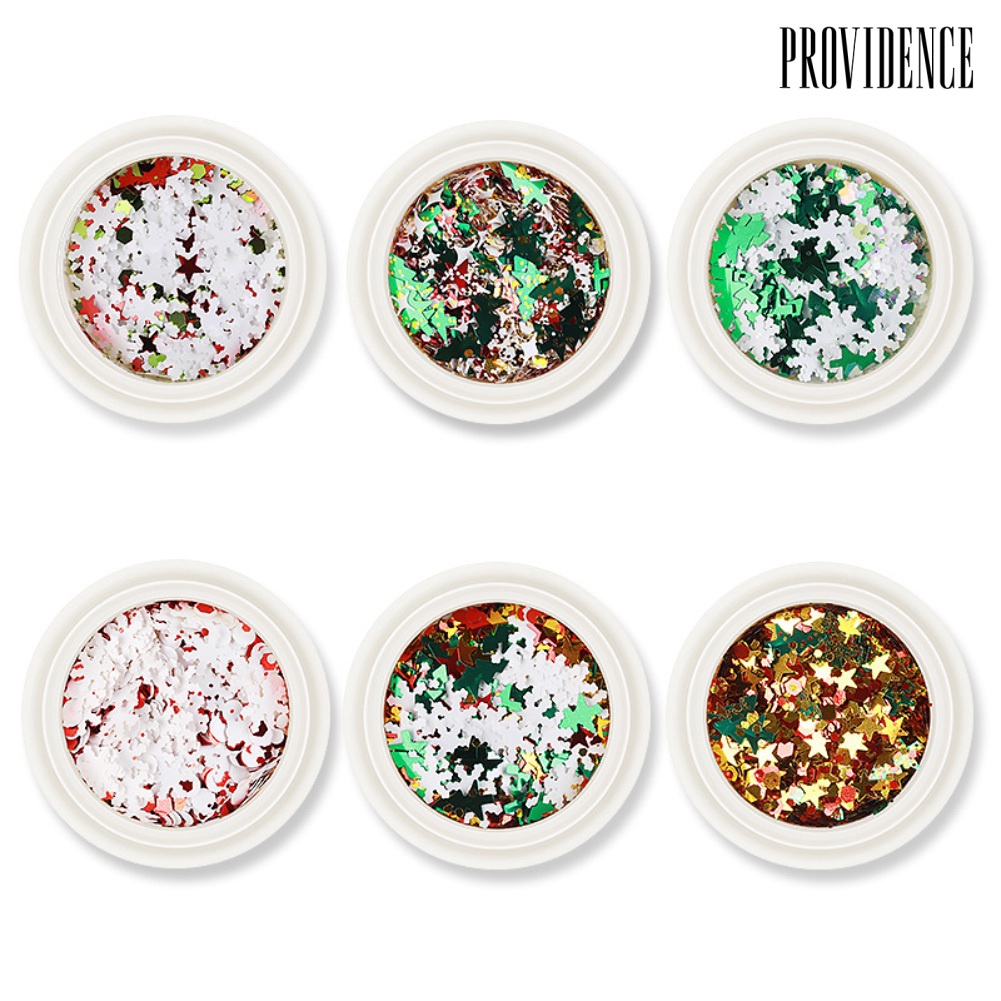 Providence Christmas Snowflake Nail Art Sequins DIY Glitter Flakes Decal Manicure Decor