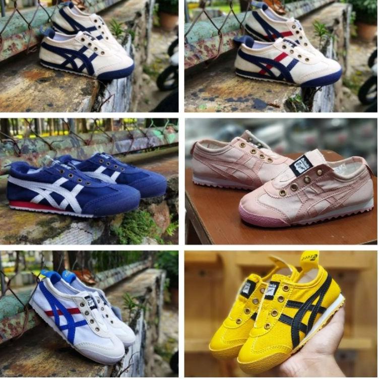Bagus Dipakai.. Sepatu Anak Onitsuka Asics Tiger Slip on (tanpa tali)