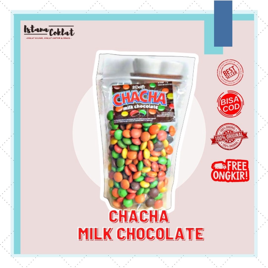 

Delfi chacha milk chocolate kiloan original 500 Gr