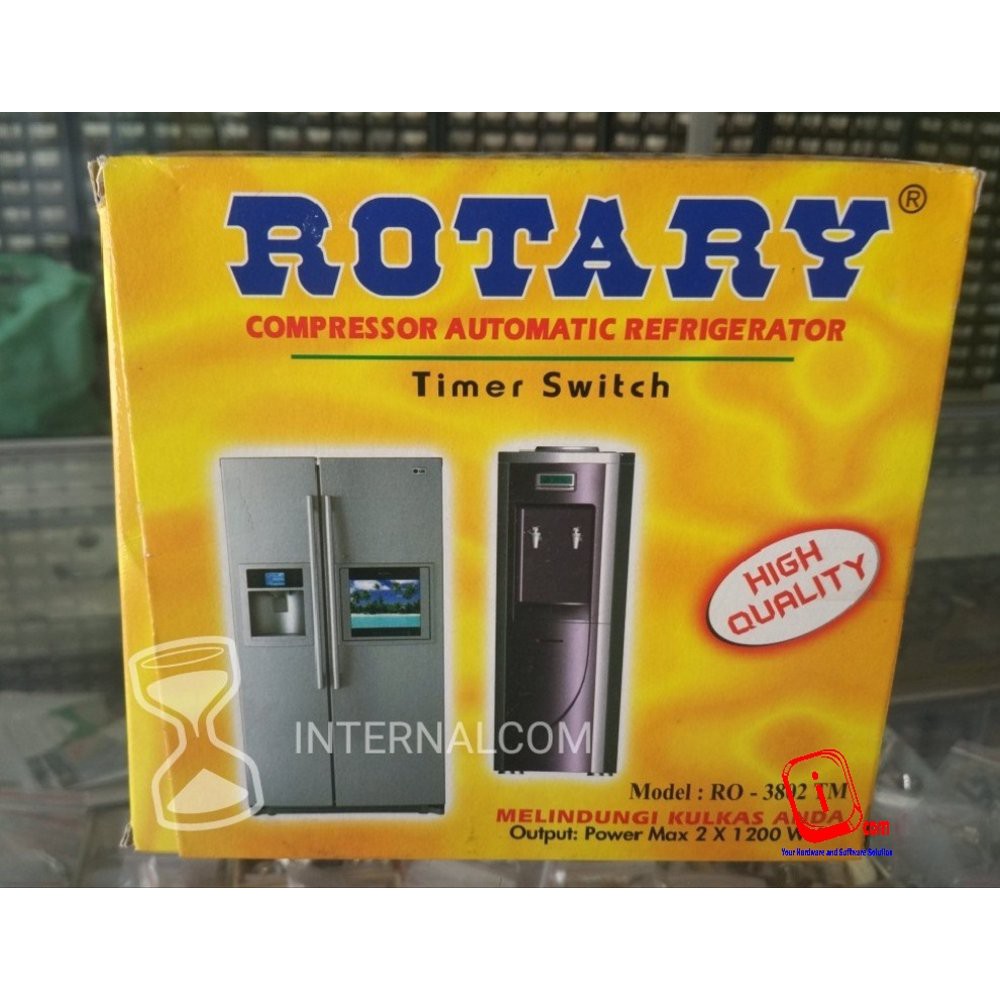 Rotary Dual Automatic Timer Switch Untuk Melindungi Kulkas &amp; Dispenser