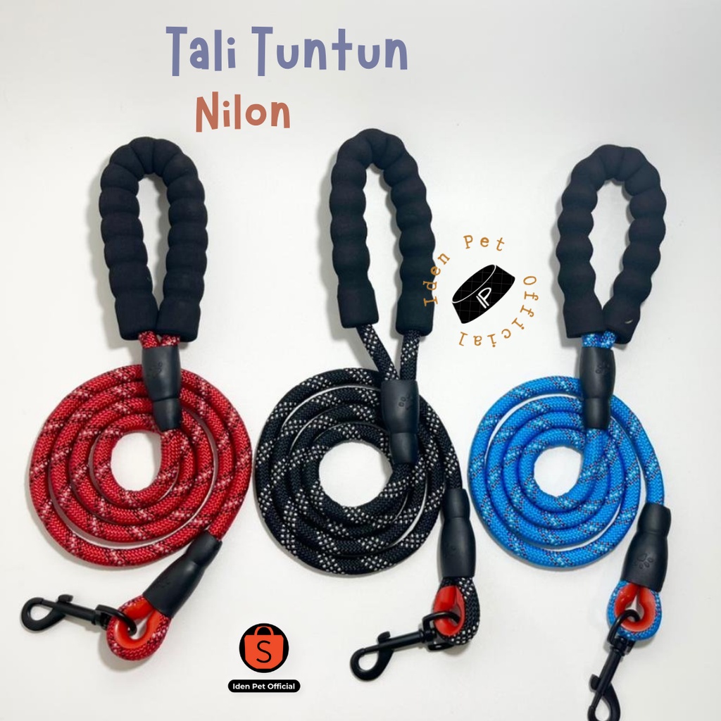 Dog Leash Tali Tuntun Harness Kekang Harnes Anjing Kucing Besar Kecil Rompi Herness