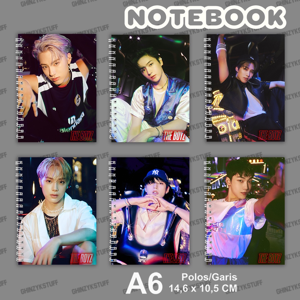 

Notebook KPOP The Boyz Thrill-Ing Ukuran A6 10,5 cm x 14,8 cm
