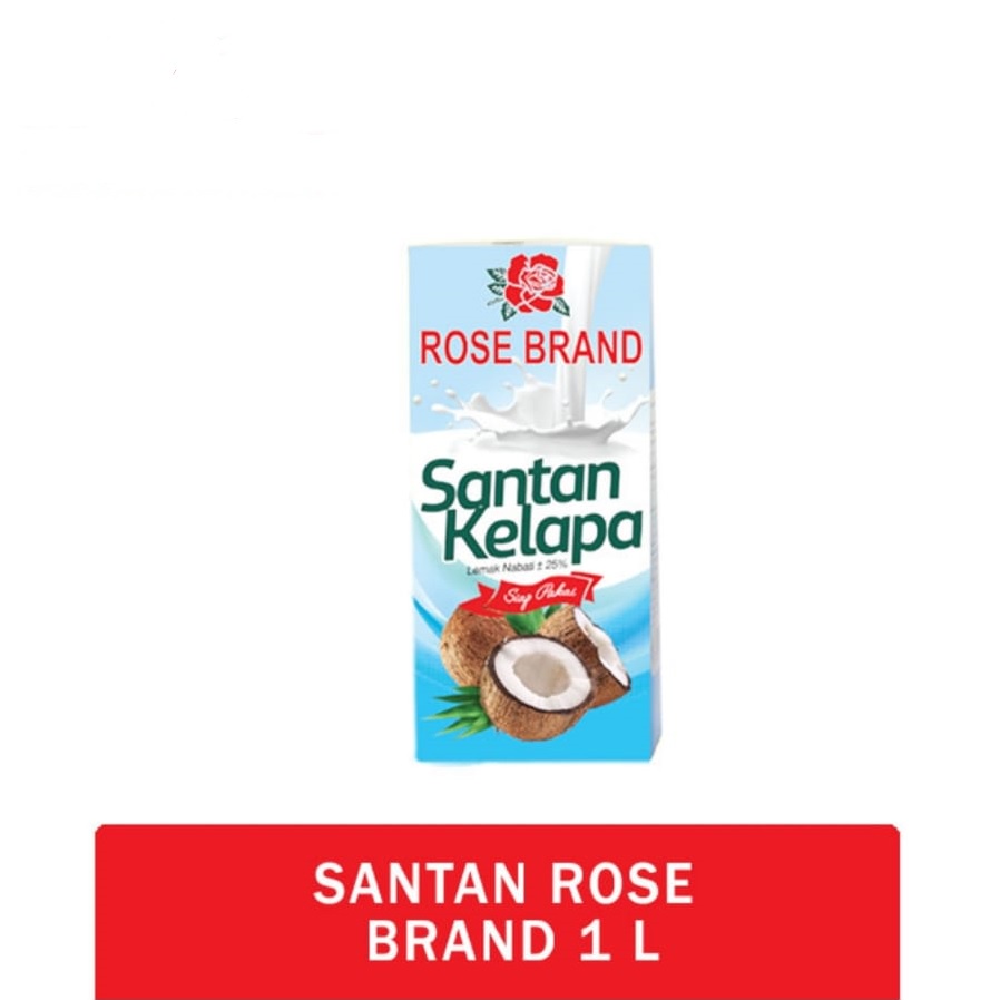 SANTAN KELAPA ROSE BRAND 1L COCONUT MILK HALAL