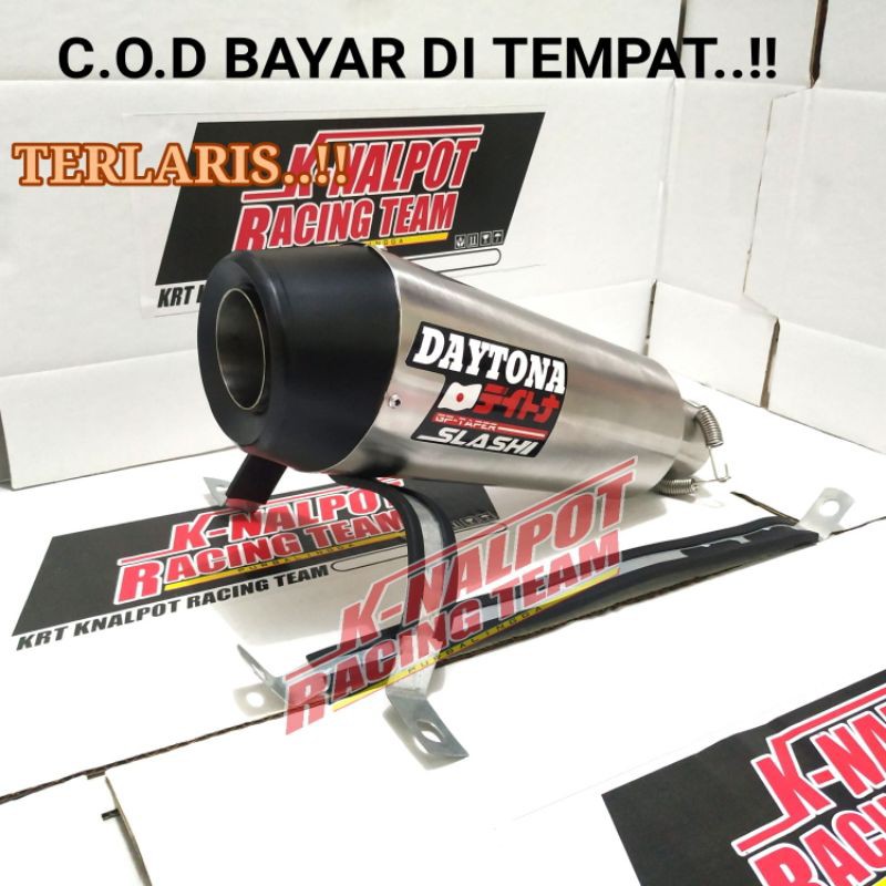 KNALPOT SILINCER ONLY DAYTONA NMAX 150 AEROX PCX VARIO OLD NEW 125 MIO BEAT MODIF RACING