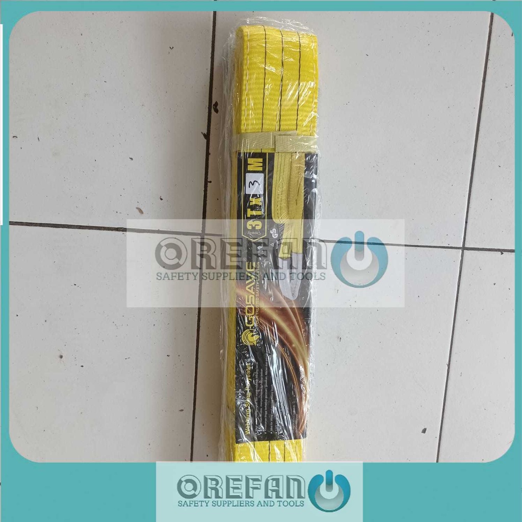 WEBBING SLING BELT 3TON X 3METER LIFTING SLINGS WEBING 3T X 3M GOSAVE