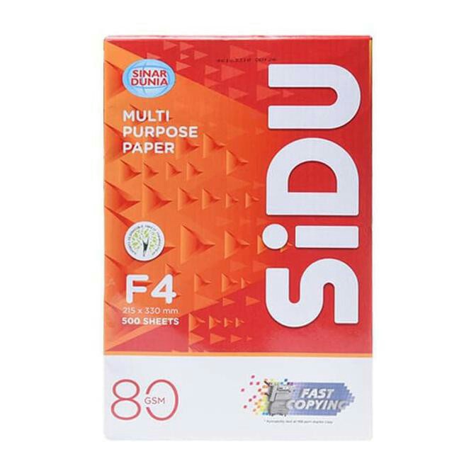 

[GRAND MEDIA] KERTAS HVS SIDU / SINAR DUNIA F4 80GSM / 1RIM