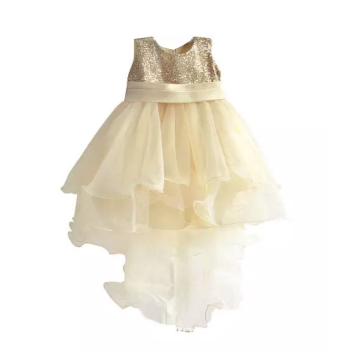 Gaun anak - Gaun model a simetris untuk pesta ulangtahun anak