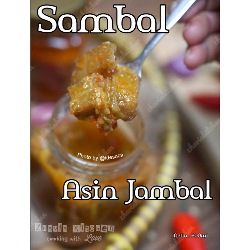 

SAMBAL / SAMBEL ASIN JAMBAL ROTI 200 ml