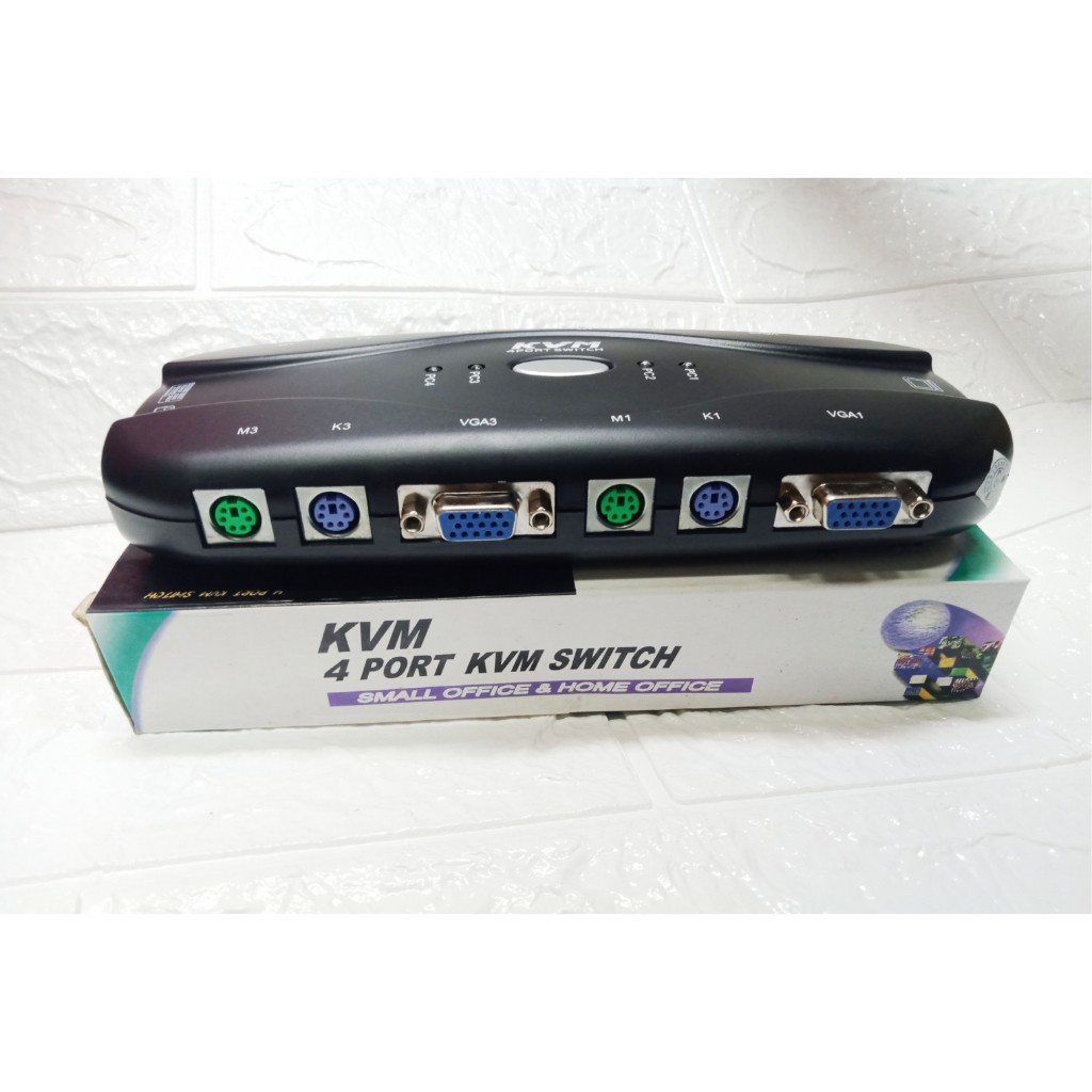 KVM 4 PORT SWITCH (SMALL OFFICE & HOME OFFICE)