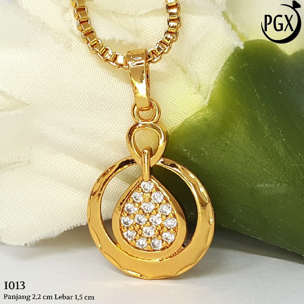 PGX Liontin Kalung Xuping Wanita Aksesoris Fashion Perhiasan Lapis Emas  - I013