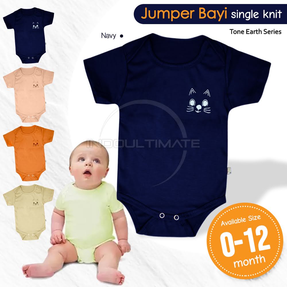 BC-303SK Body Suit Bayi Jumper Bay BABY LEON Jumsuit Bayi Jumpsuit Bayi Perempuan Laki-Laki Baju Bayi Cewek Cowok Kaos Bayi Pakaian Bayi Baju Tidur Anak Bayi Baju Harian bayi