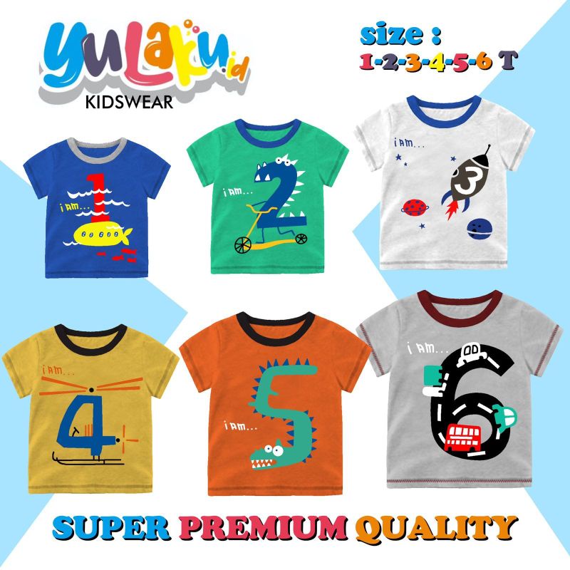 kaos anak premium kaos anak angka