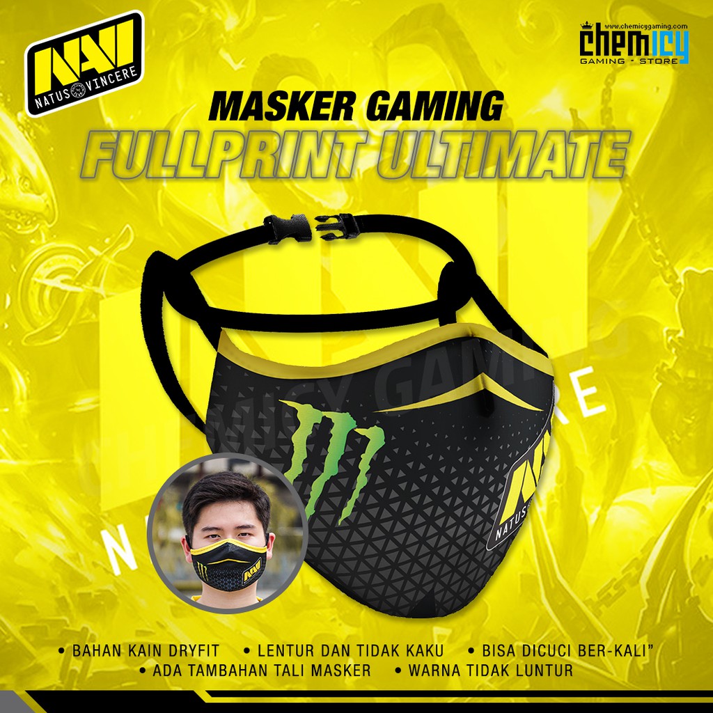 Masker Gaming Fullprint Ultimate Natus Vincere